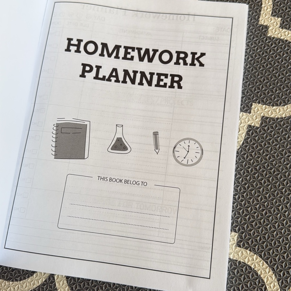 Homework Planner 2025-2026 - Picture 2 of 4